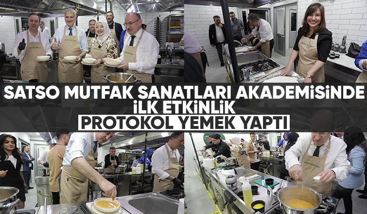 Protokol mutfağa geçti yemek yaptı