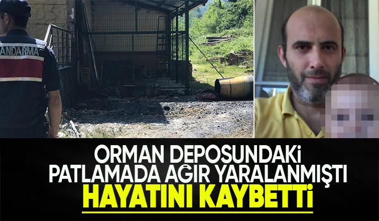 Orman deposundaki patlamadan acı haber