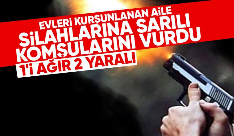 Komşuları olan çifti silahla vurdular