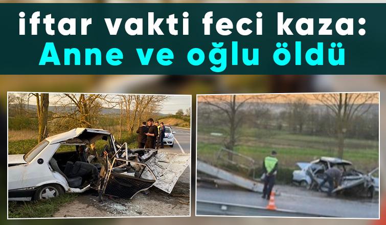 Kaynarca yolunda kaza: Anne ve oğlu öldü