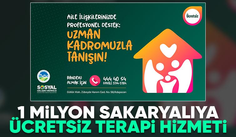 1 milyon Sakaryalıya ücretsiz terapi