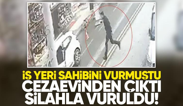 Cezaevinden çıktı silahla vuruldu