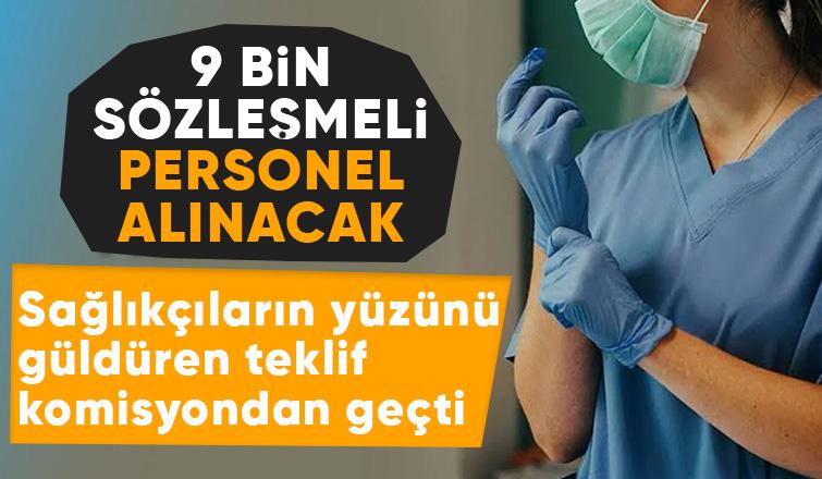 9 bin sözleşmeli sağlık personeline ilişkin kanun teklifi TBMM Komisyonu'ndan geçti