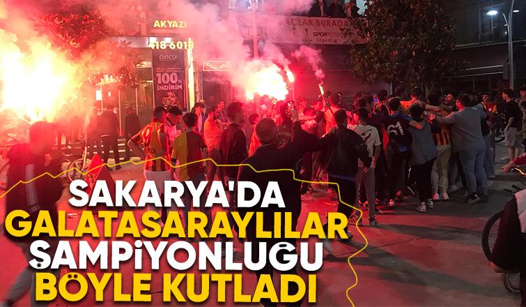 Galatasaray'ın şampiyonluğu Sakarya'da kutlandı