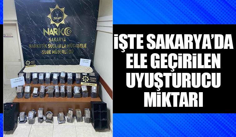 Sakarya polisinin uyuşturucu raporu