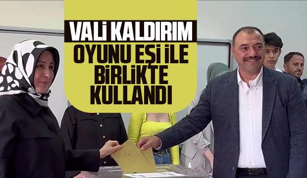 Vali Kaldırım ikinci tur için oyunu kullandı