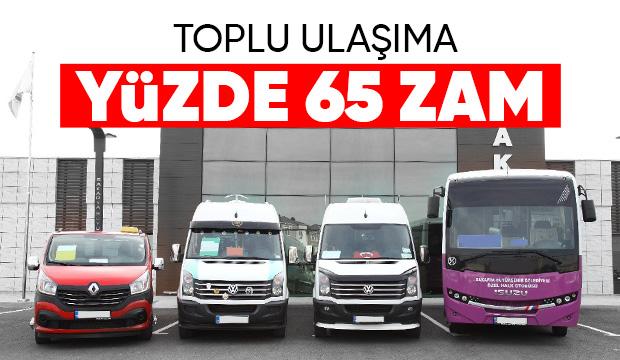 Sakarya'da toplu ulaşıma zam