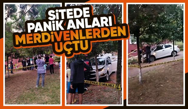 Merdivenlerden aşağı uçan otomobil ağaca çarptı: 2 yaralı