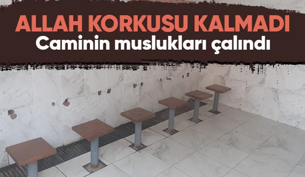 Caminin muslukları çalındı