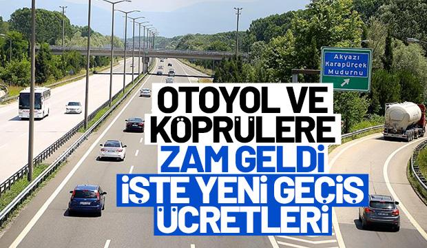 Otoyol ve köprülere dev zam