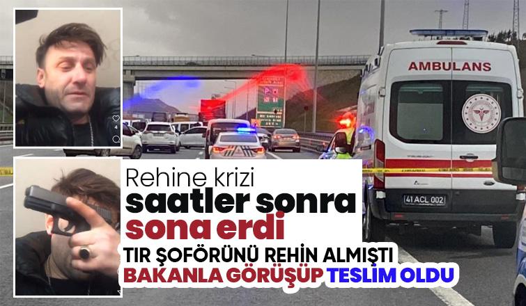 Tır şoförünü silahla rehin alan Akyazılı Fatih B. teslim oldu