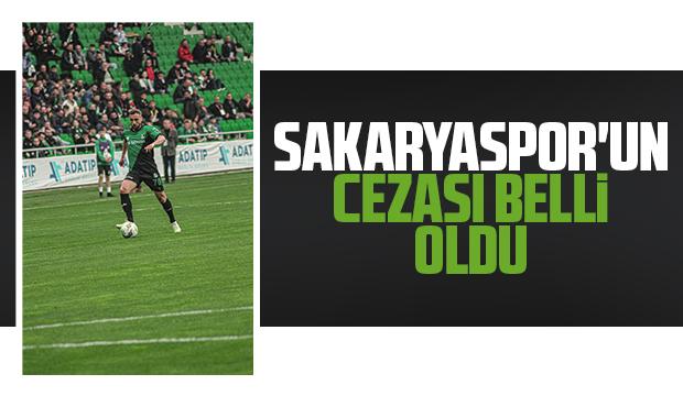 Sakaryaspor'un cezası açıklandı