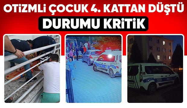 Çocuk 4. kattan düştü