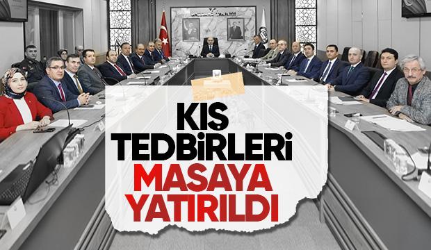 Valilikte kış tedbirleri toplantısı