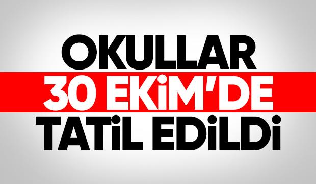 Okullar tatil edildi