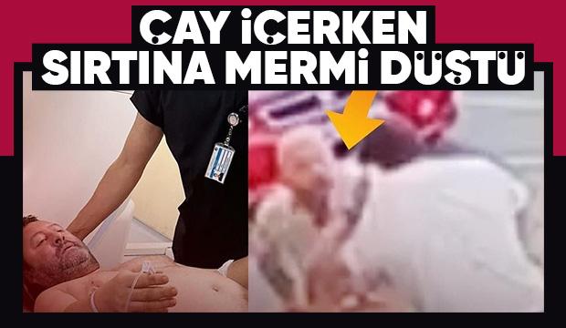 Gökten sırtına mermi düştü