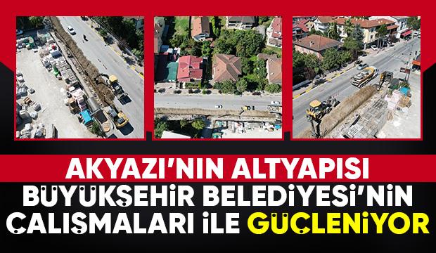 Akyazı'da 5 bin 500 metrelik içme suyu hattı yenileniyor