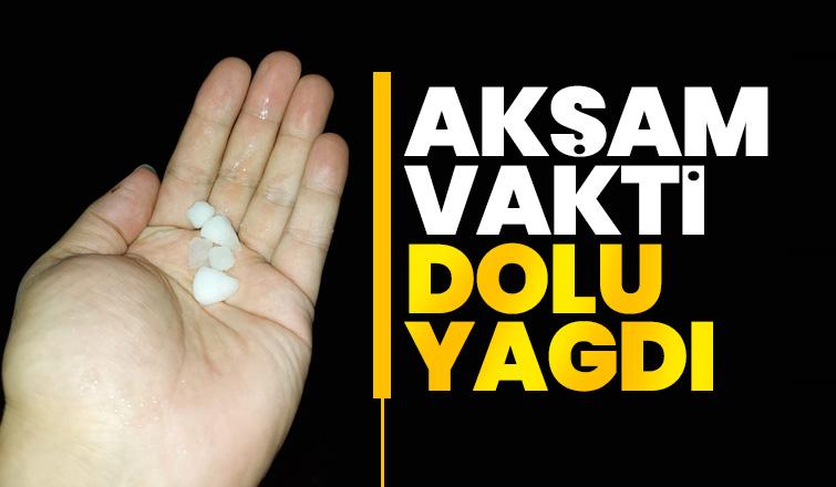 Sakarya'da dolu yağdı