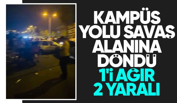 Kampüs yokuşunda 5 araca çarparak durabildi