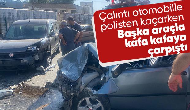 Polis hırsız kovalamacası kazayla bitti