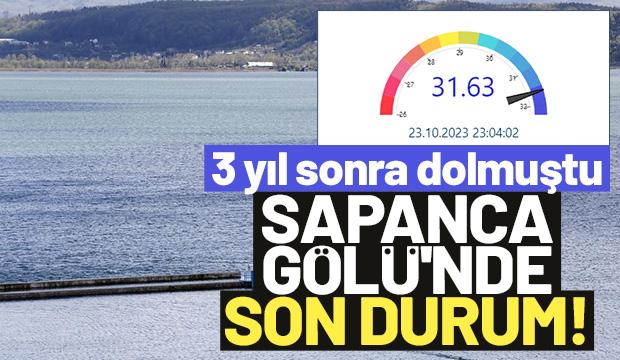 Sapanca Gölü'nde su seviyesi hızla düşüyor