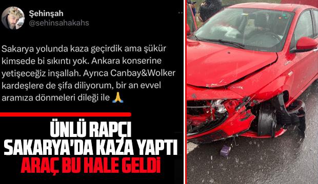 Ünlü Rapçı Sakarya'da kaza geçirdi