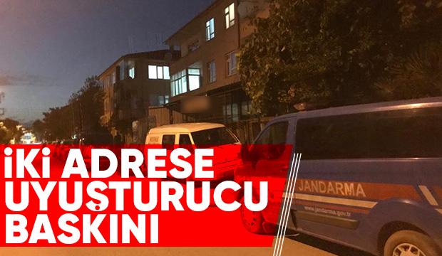 İKİ ADRESE UYUŞTURUCU BASKINI