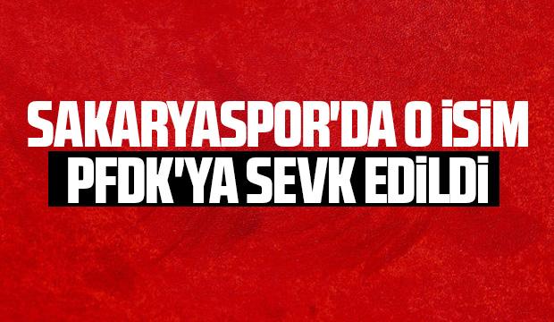 Sakaryaspor'da yardımcı antrenör PFDK'lık oldu