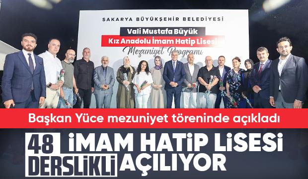 48 derslikli yeni İmam Hatip Lisesi açılıyor