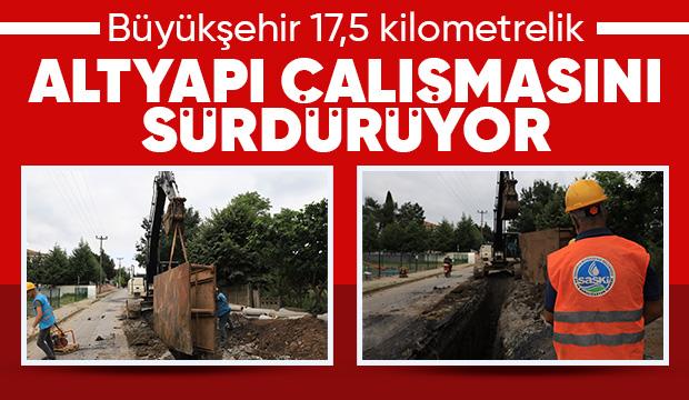 Serdivan'da dev altyapı çalışması tüm hızıyla devam ediyor