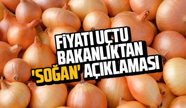 Bakanlıktan soğan açıklaması