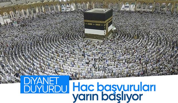 Hac ön kayıtları yarın başlıyor: 11 Ekim'de sona erecek