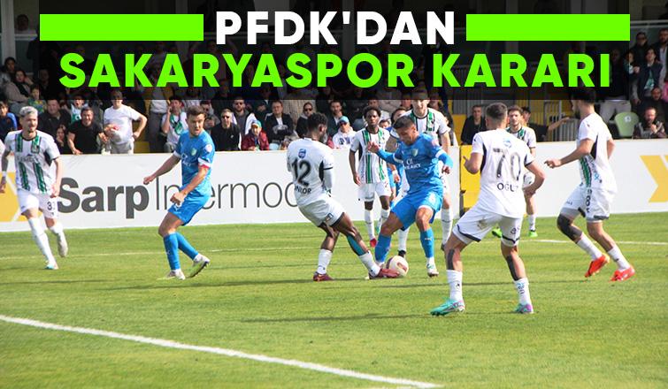 Sakaryaspor'a ceza geldi