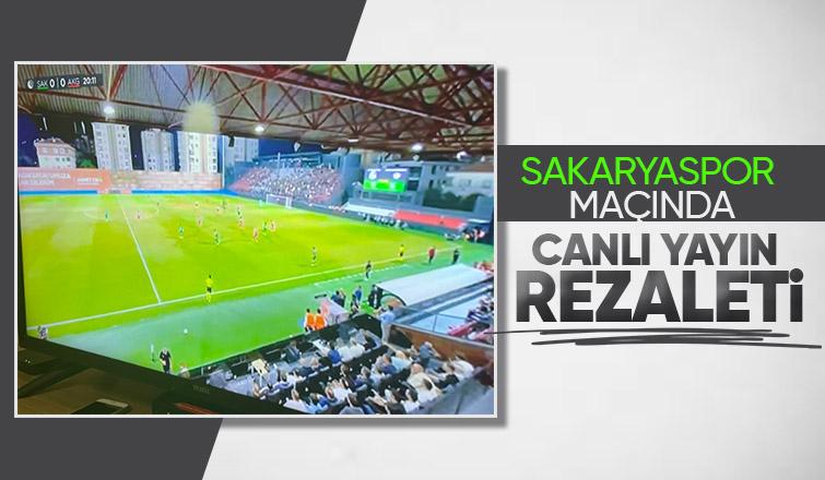 Sakaryaspor maçında canlı yayın skandalı