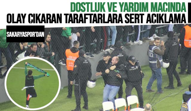 Sakaryaspor'dan olay çıkaran taraftarlara sert açıklama