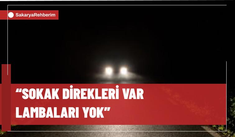 Sokak Direkleri Var Lambaları Yok