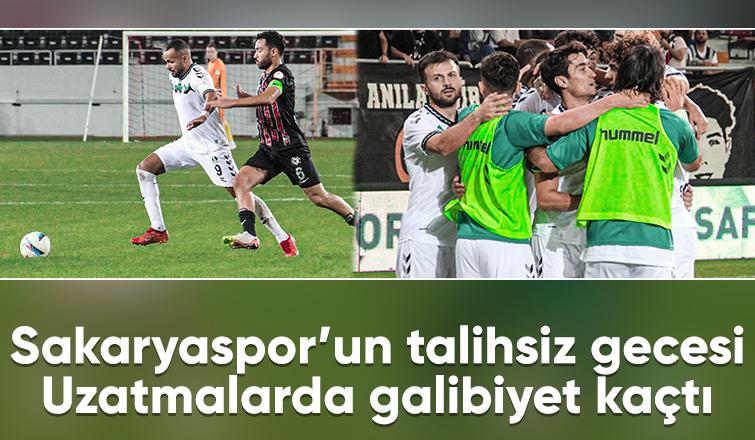 Sakaryaspor uzatmalarda yıkıldı; 3 puan kaçtı