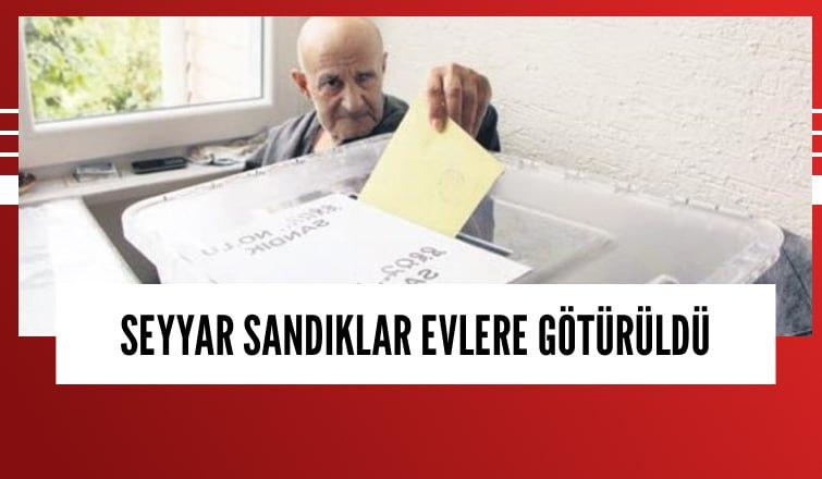 Seyyar sandık evlere götürüldü