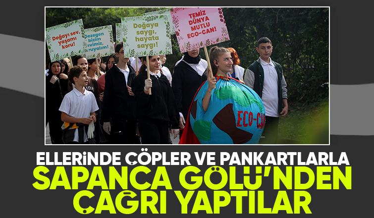 Sapanca Gölü etrafını temizlediler