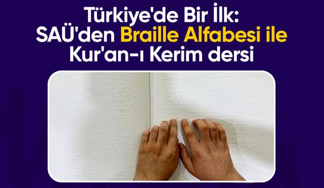 Braille alfabesiyle Kur'an eğitimi başlıyor