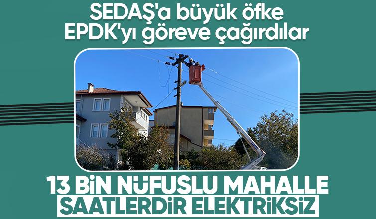 Beşköprü'de SEDAŞ isyanı; Saatlerdir elektrik yok