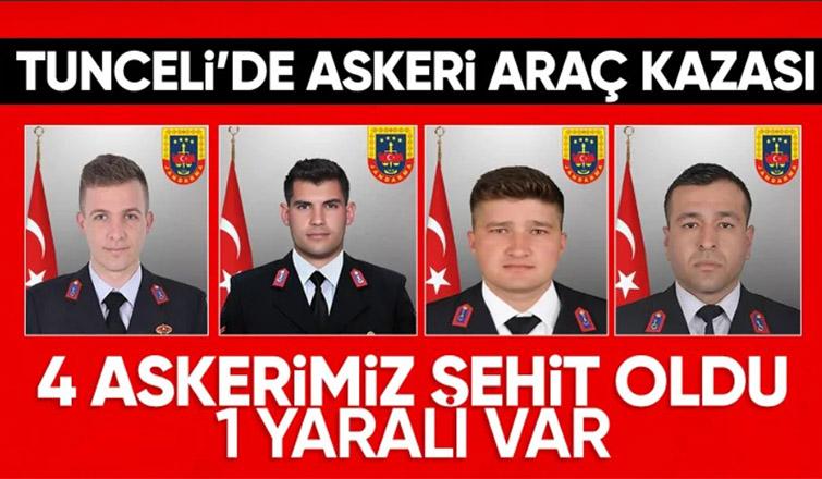 Türkiye'nin yüreğini yakan kaza: 4 askerimiz şehit oldu