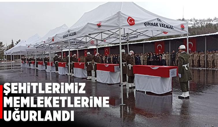 Pençe-Kilit şehitleri memleketlerine uğurlandı