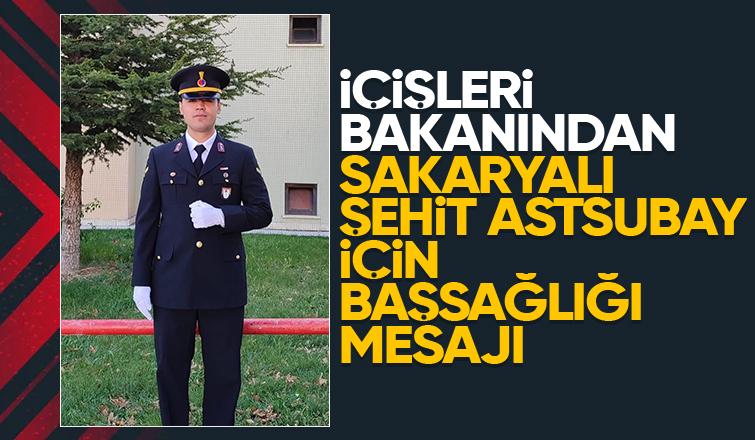 İçişleri Bakanı'ndan şehit astsubay için başsağlığı mesajı