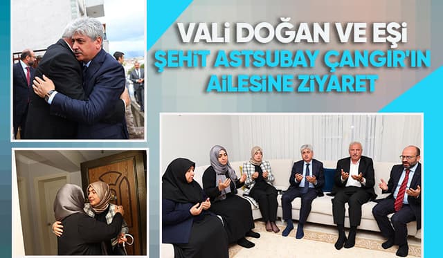 Vali Doğan'dan şehit ailesine ziyaret