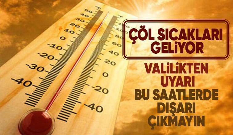 Sakarya için yüksek sıcaklık uyarısı