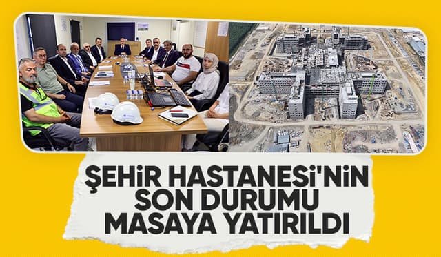 Şehir Hastanesi'nin şantiyesini ziyaret edip bilgi aldılar