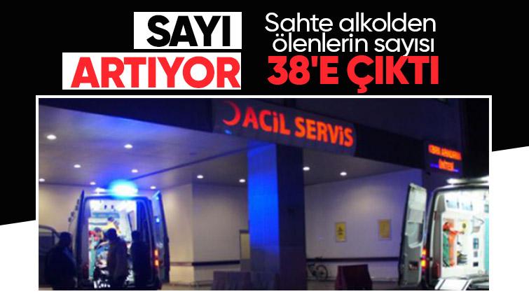 Sahte alkolden ölenlerin sayısı 38'e çıktı