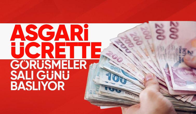 Gözler asgari ücret zammında! Görüşmeler salı günü başlıyor