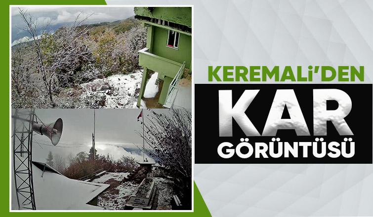 Akyazı'nın yüksek kesimleri karla kaplandı